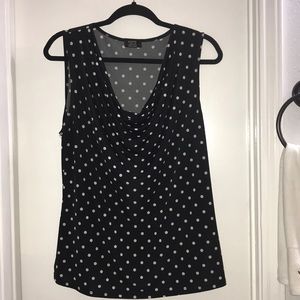 Shannon Ford New York Black Sleeveless Blouse, XL